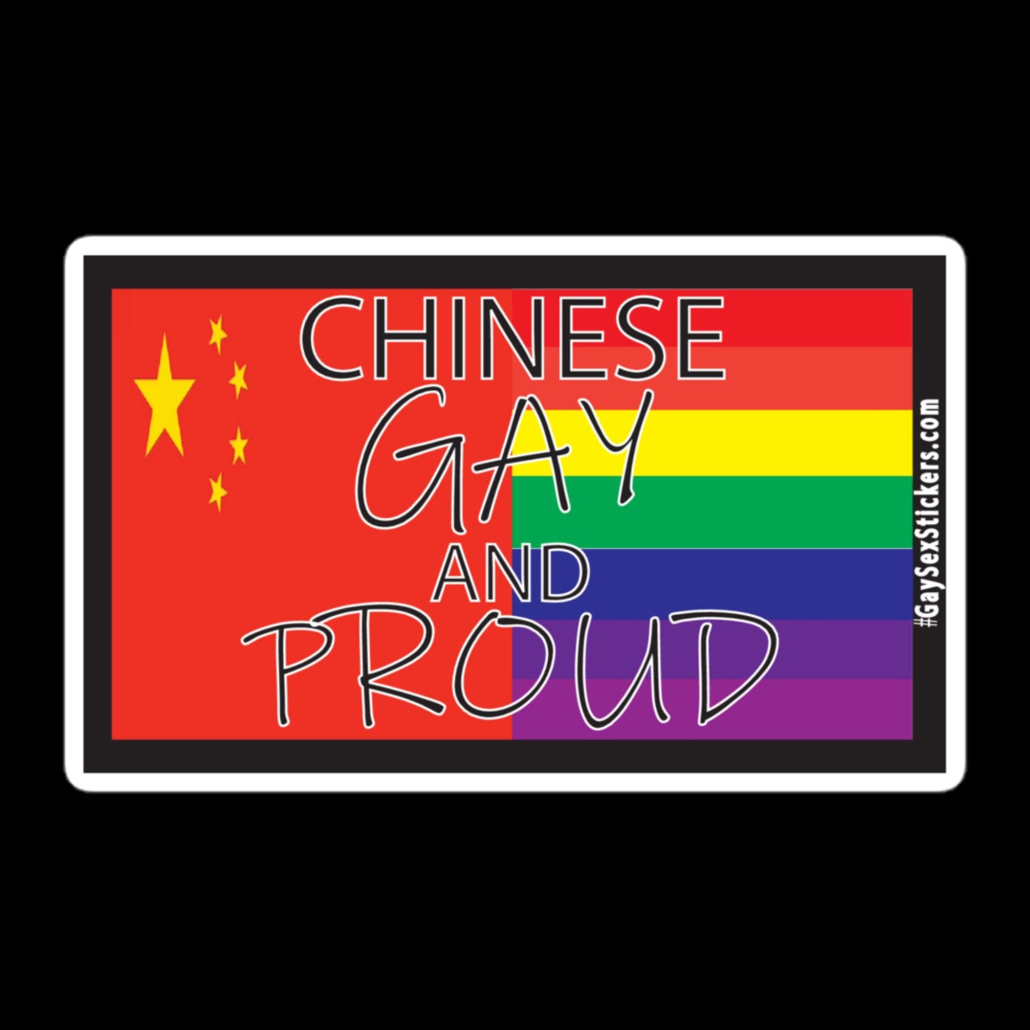 Chinese Gay and Proud Sticker