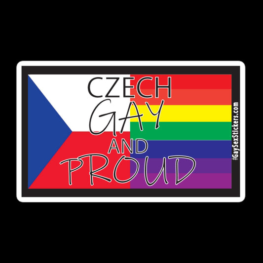 Czech Gay and Proud Sticker