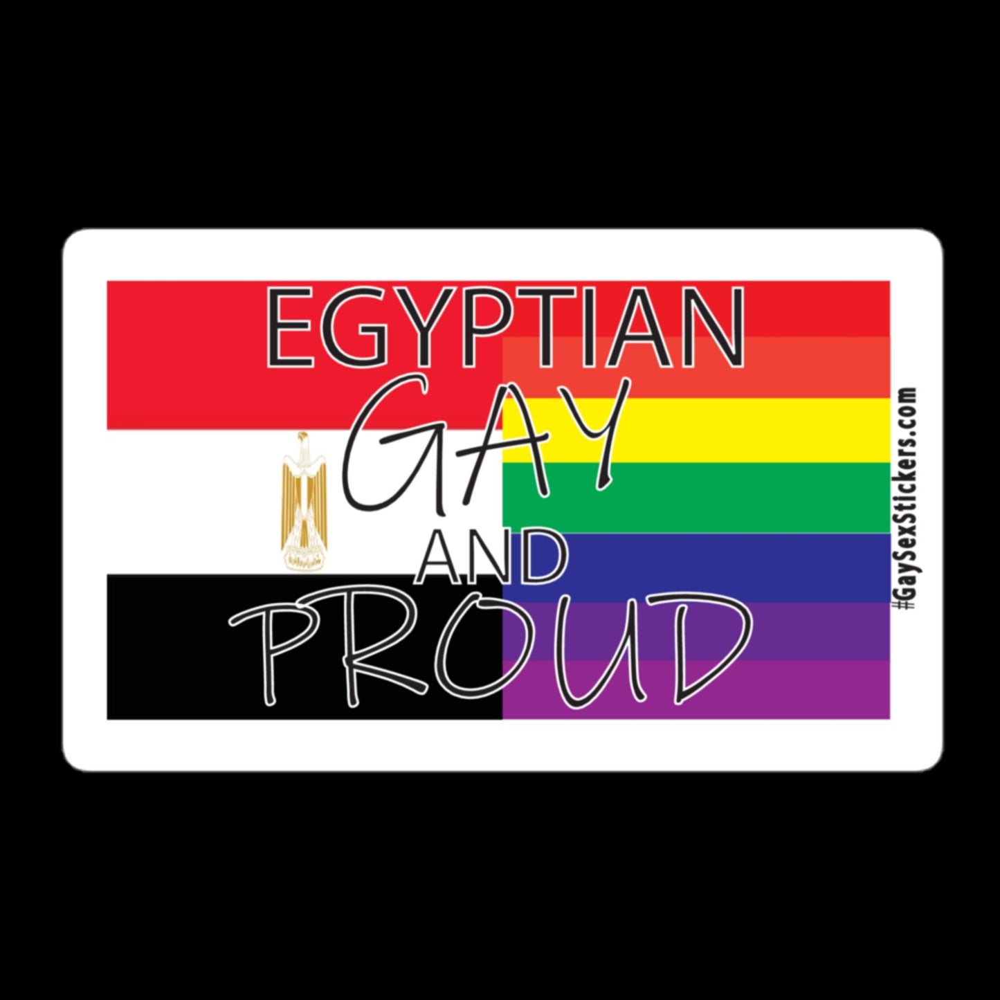 Egyptian Gay and Proud Sticker