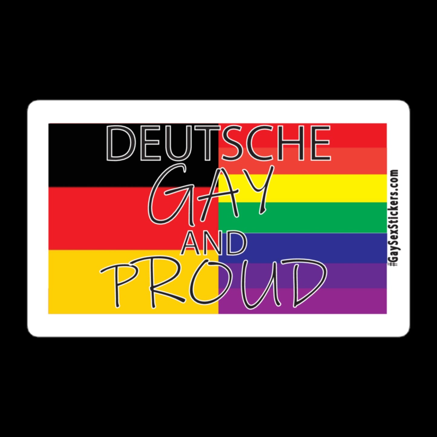 Deutsche Gay and Proud Sticker