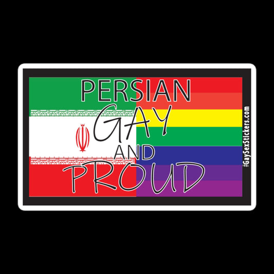 Persian Gay and Proud Sticker