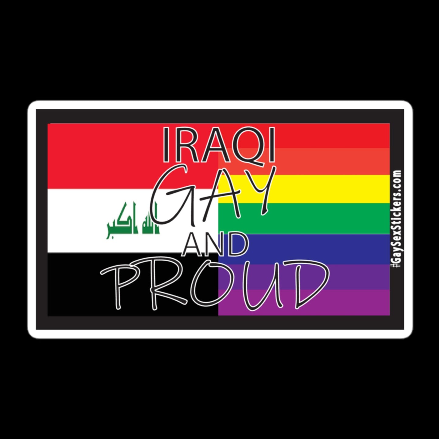 Iraqi Gay and Proud Sticker