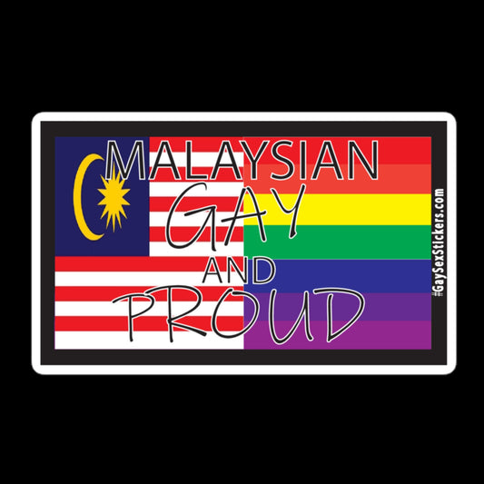 Malaysian Gay and Proud Sticker