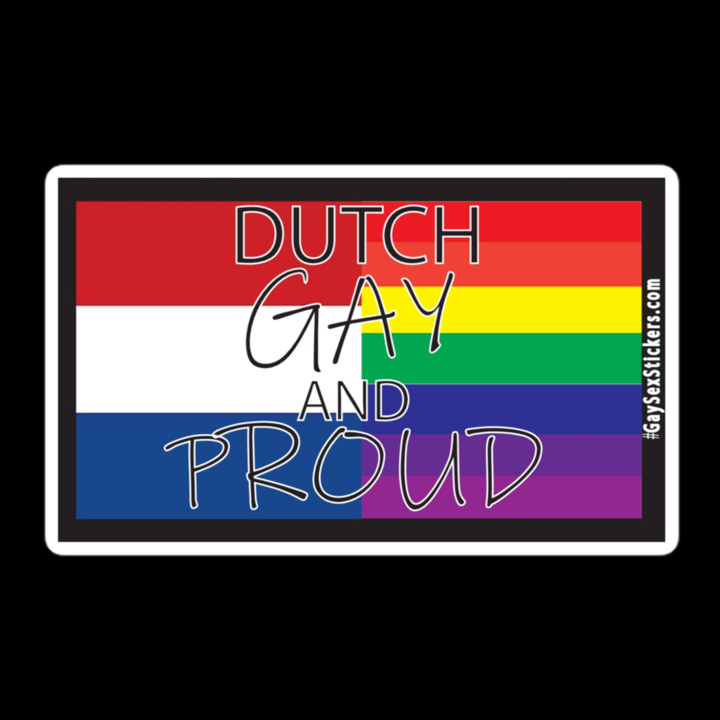 Dutch Gay and Proud Sticker