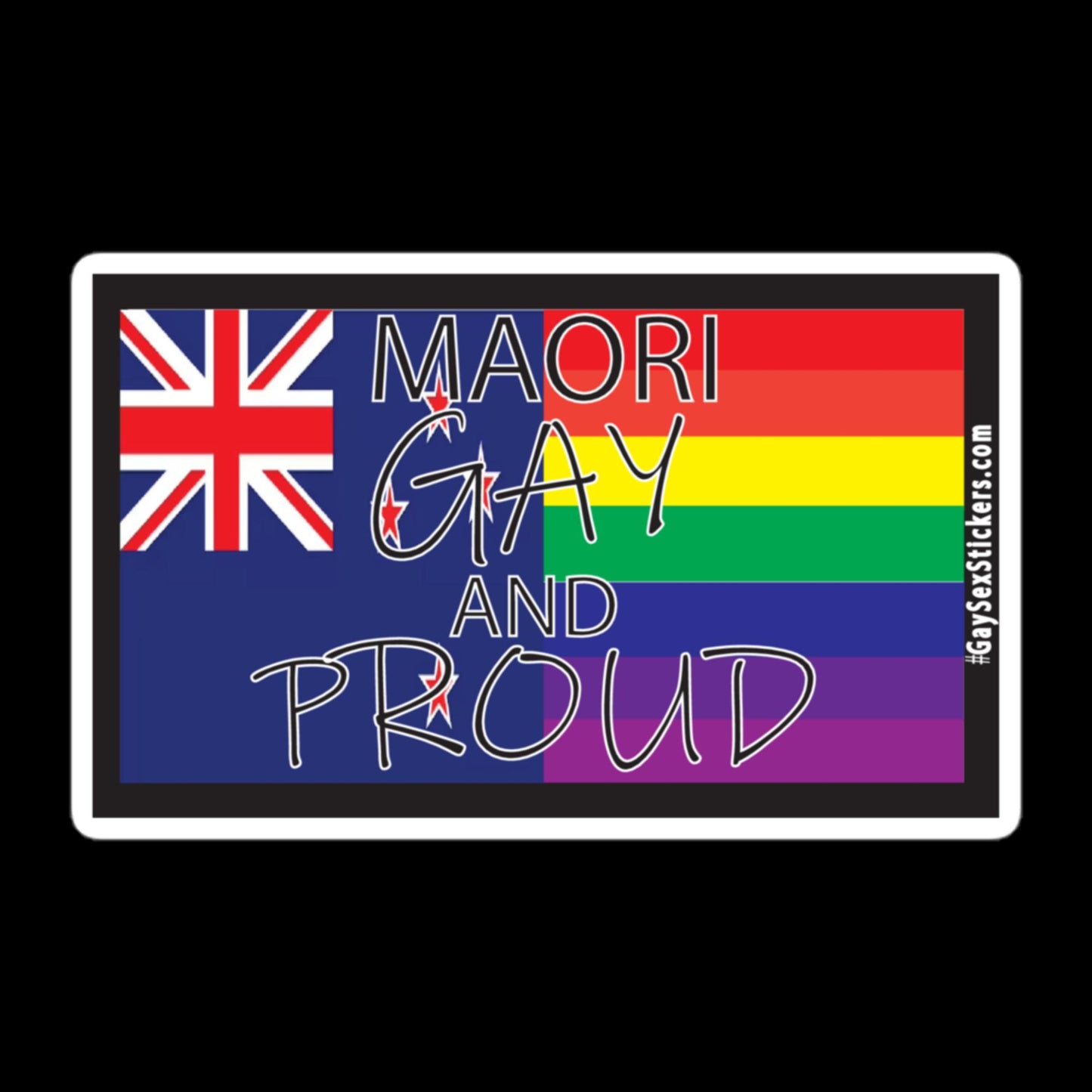 Maori Gay and Proud Sticker