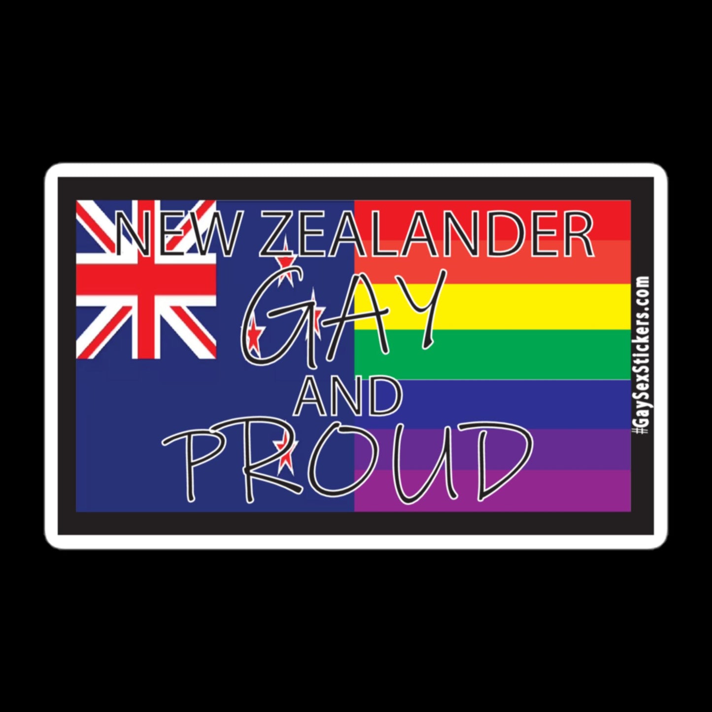 New Zealander Gay and Proud Sticker