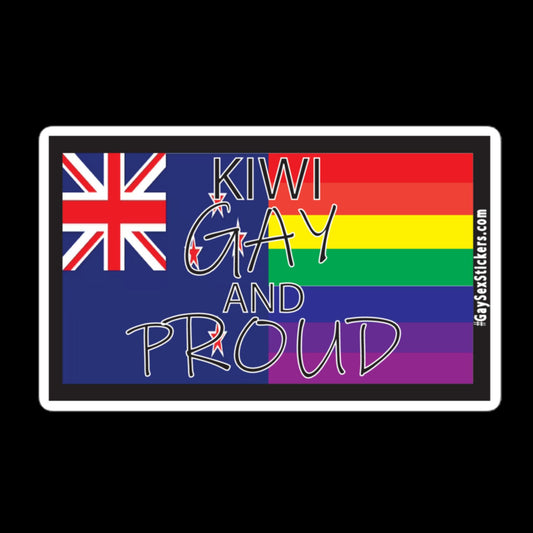 Kiwi Gay and Proud Sticker