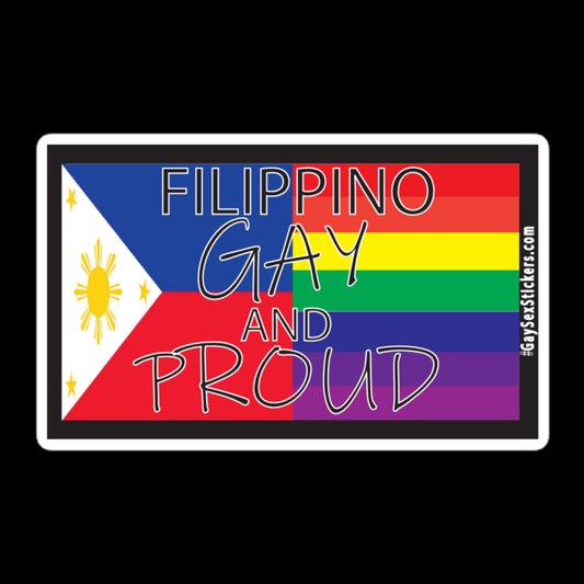 Filippino Gay and Proud Sticker