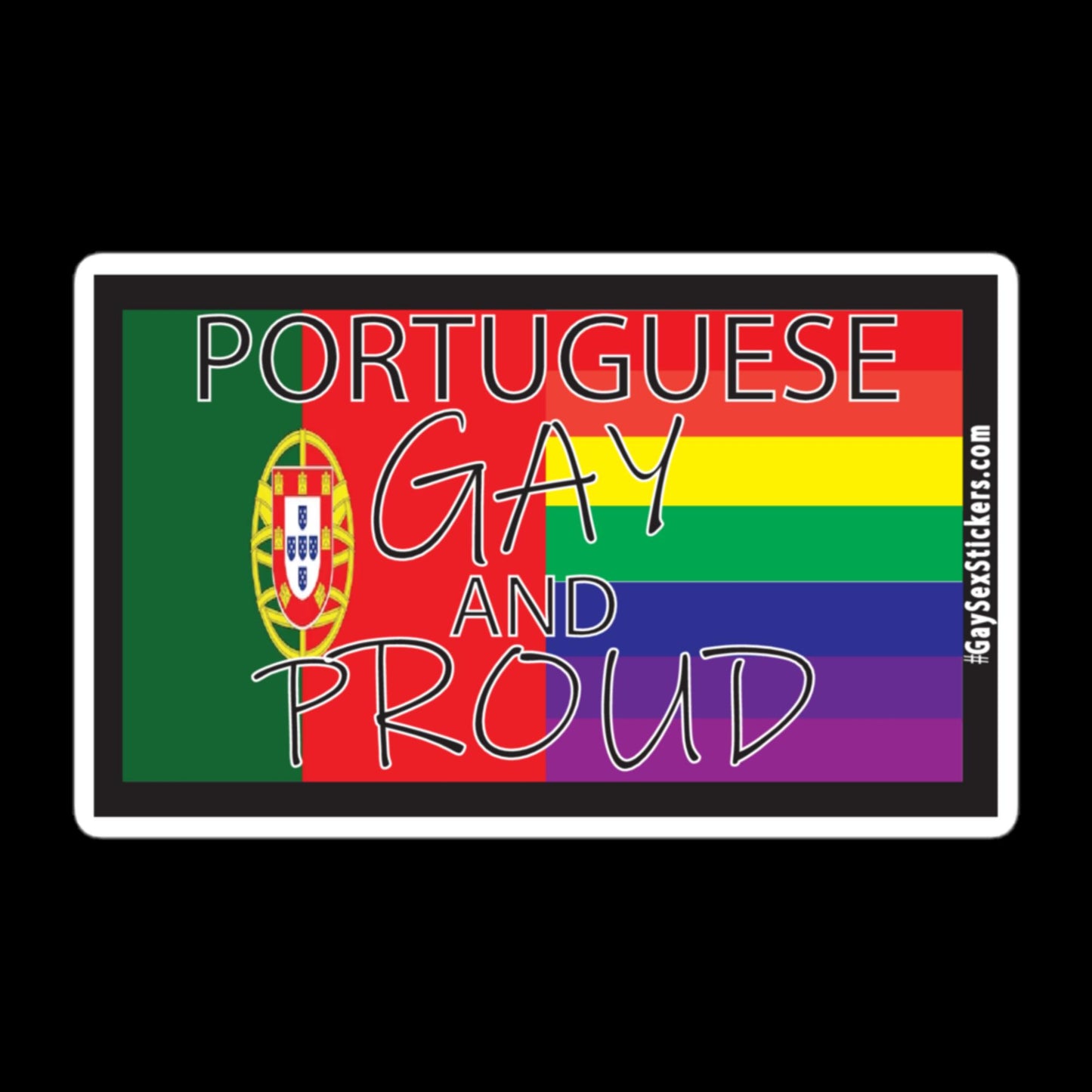 Portuguese Gay and Proud Sticker