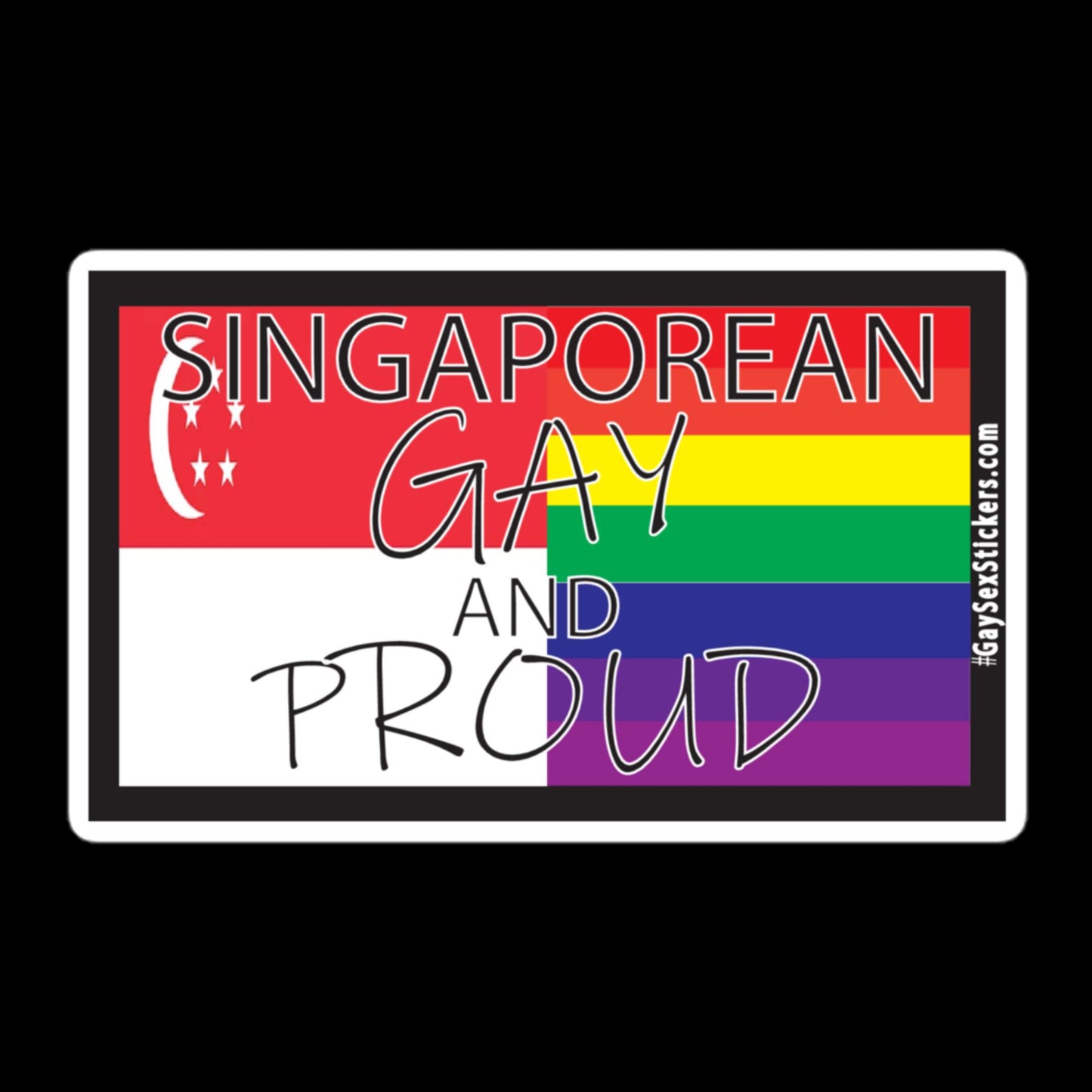 Singaporean Gay and Proud Sticker