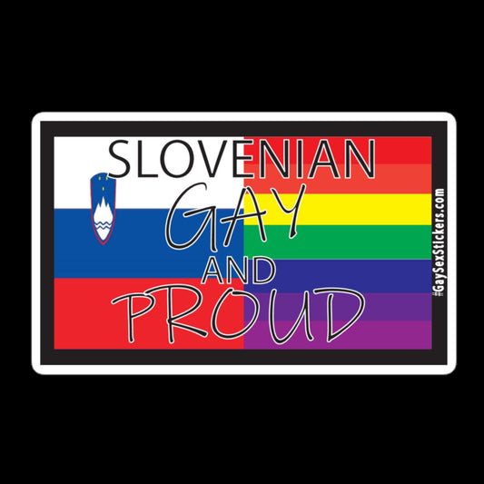 Slovenian Gay and Proud Sticker