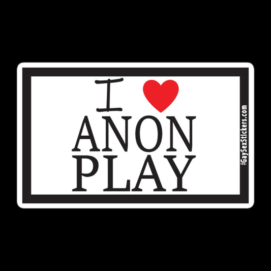 I Heart Anon Play Sticker