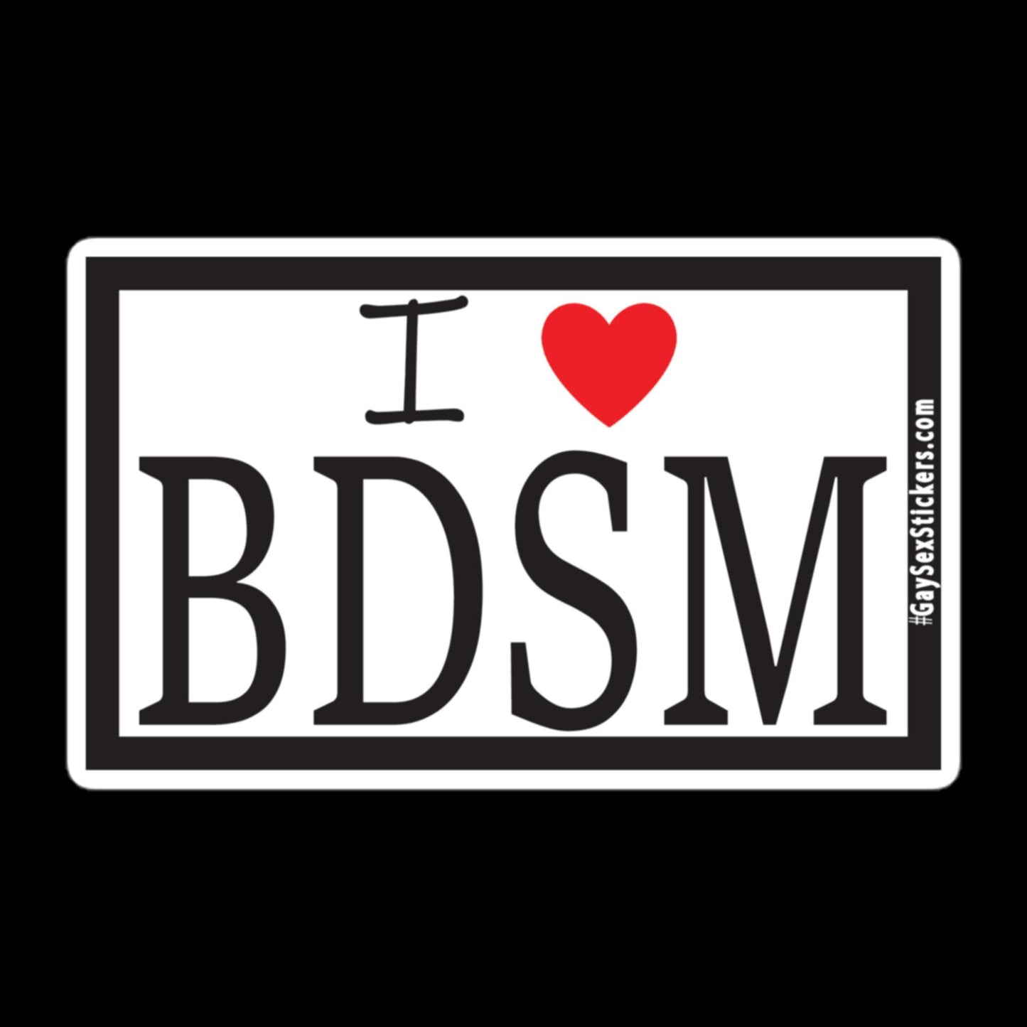 I Heart BDSM Sticker