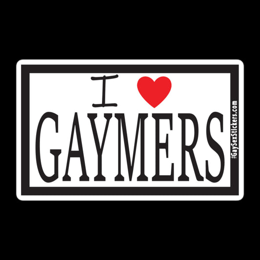 I Heart Gaymers Sticker