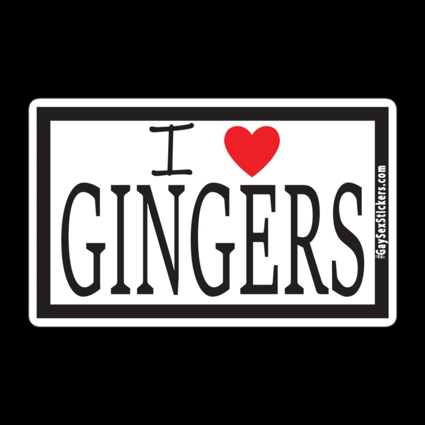 I Heart Gingers Sticker