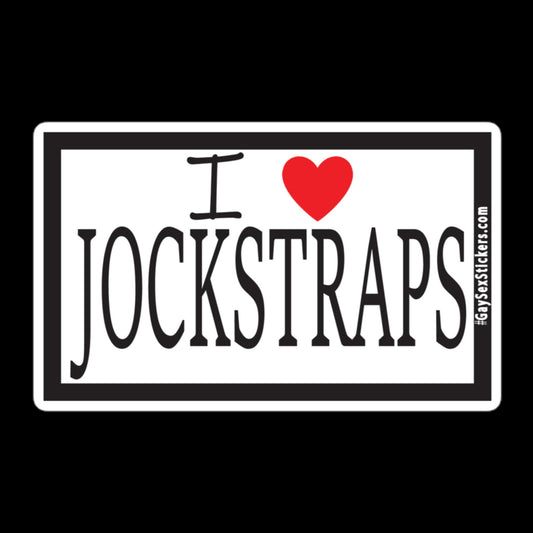 I Heart Jockstraps Sticker