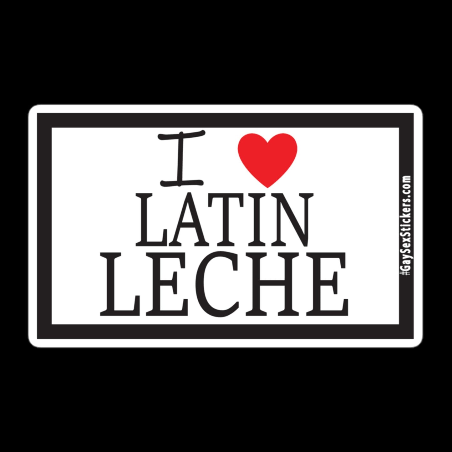 I Heart Latin Leche Sticker