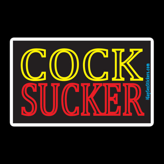 Cock Sucker Sticker