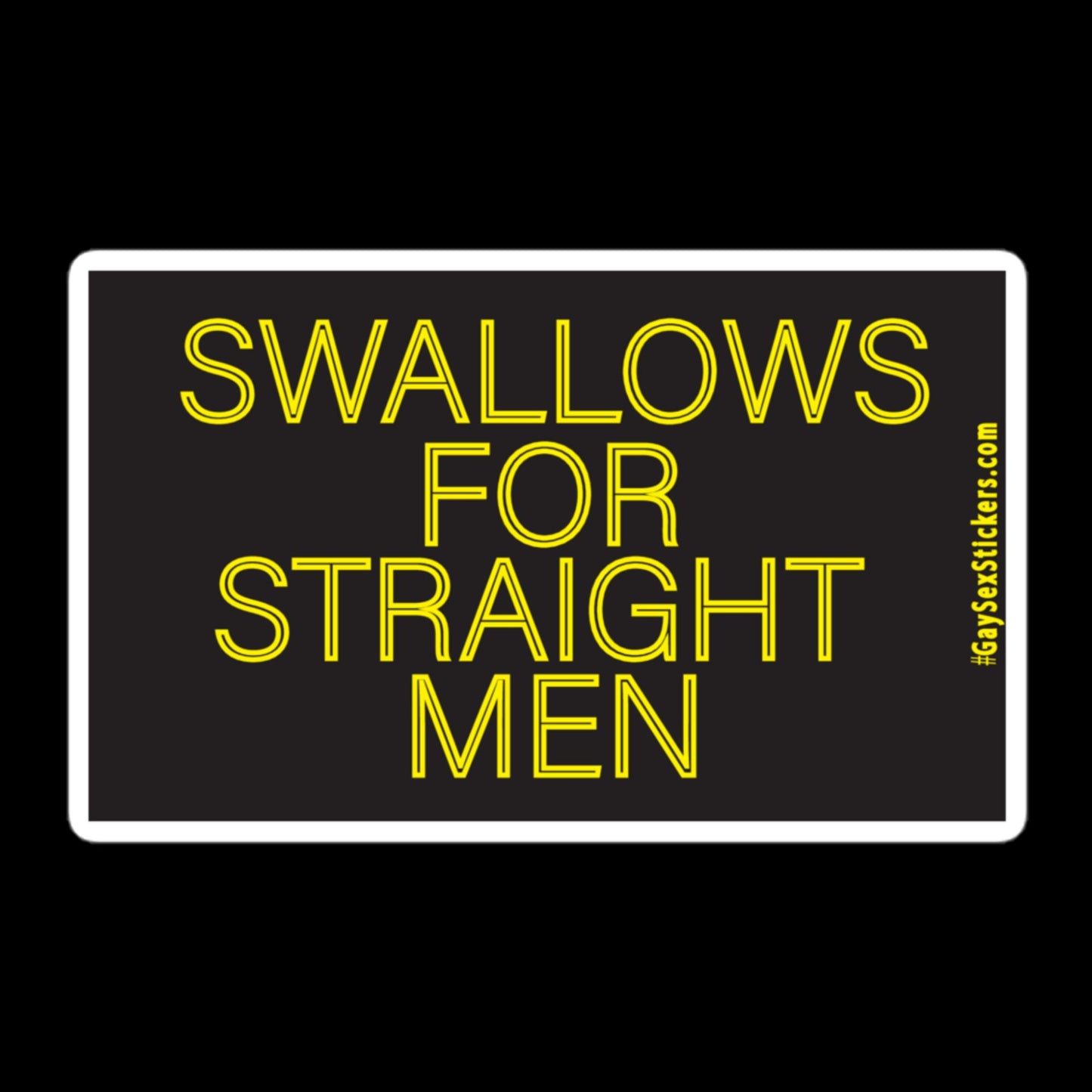 Swallows For Straight Men Sticker