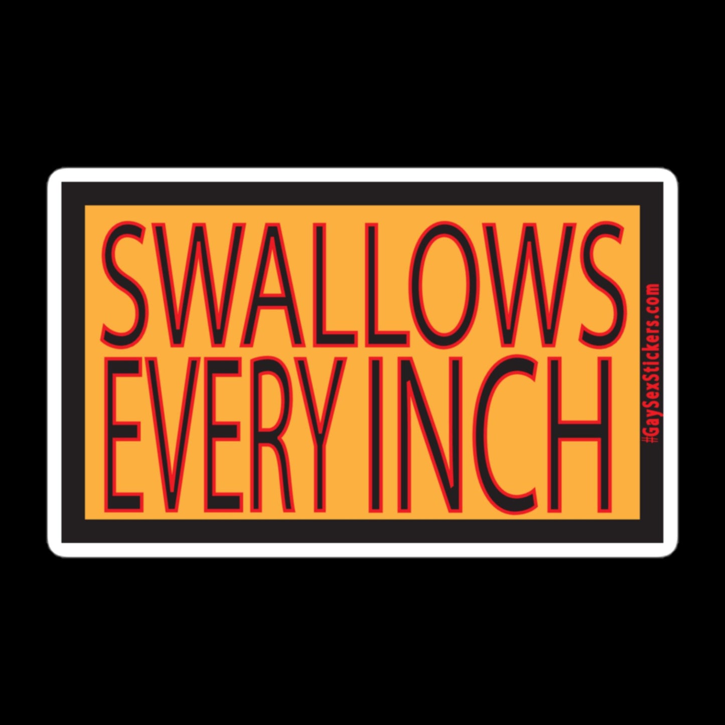 Swallows Every Inch Sticker