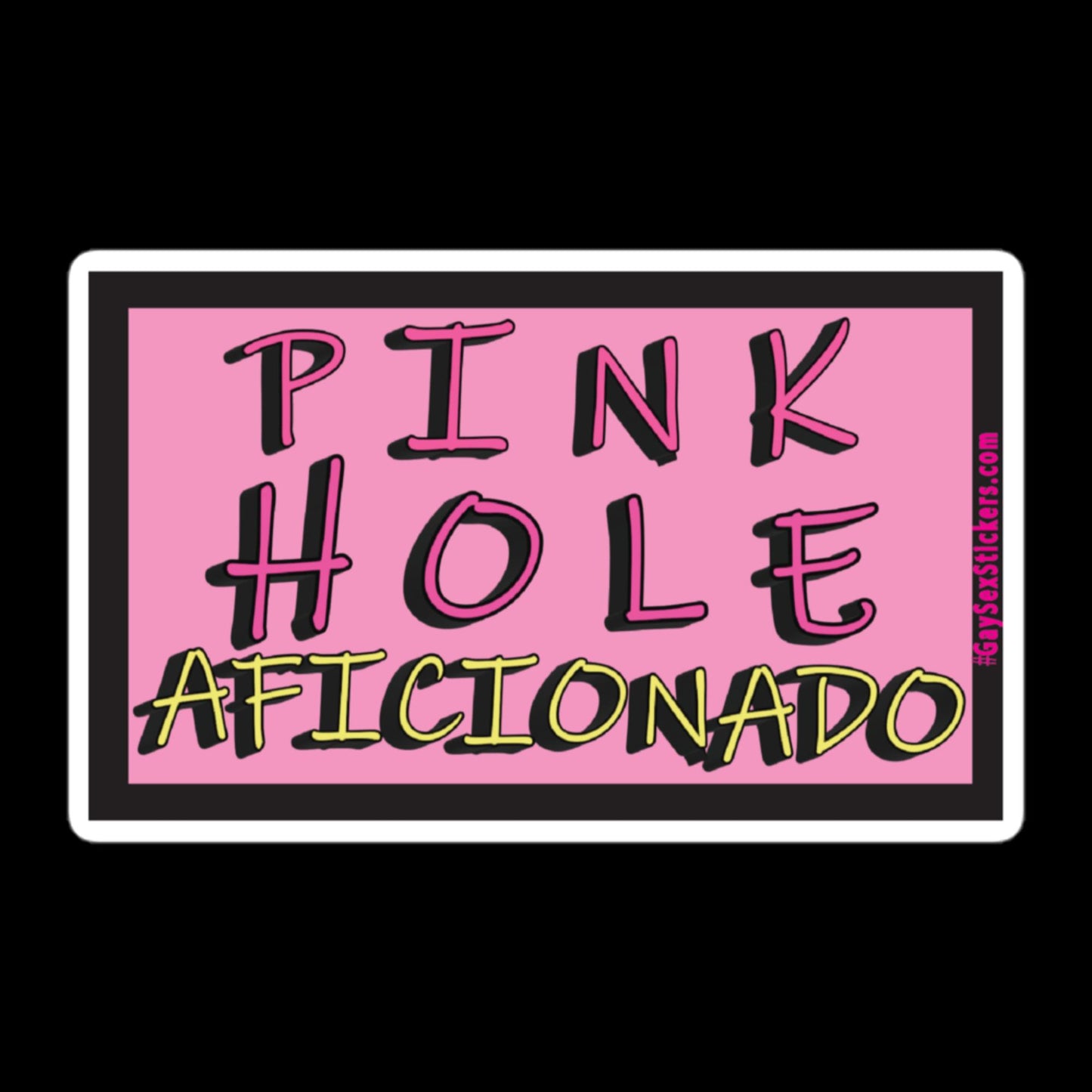 Pink Hole Aficionado Sticker