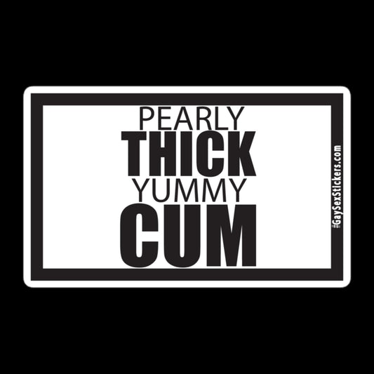 Pearly Thick Yummy Cum Sticker