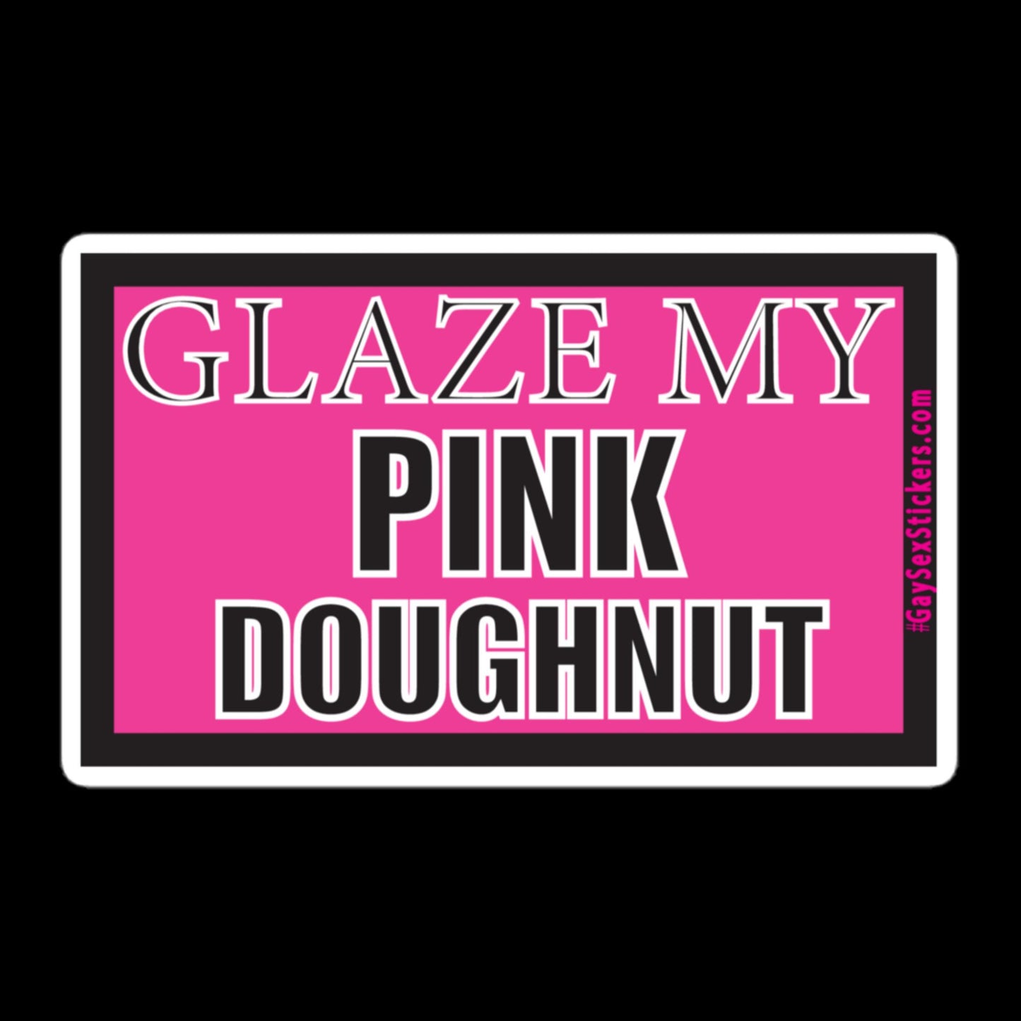 Glacer mon beignet rose Sticker