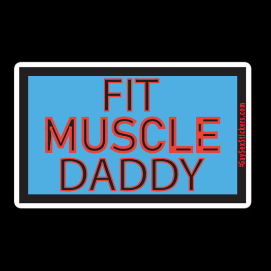 Fit Muscle Daddy Sticker