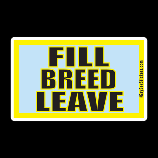 Fill Breed Leave Sticker