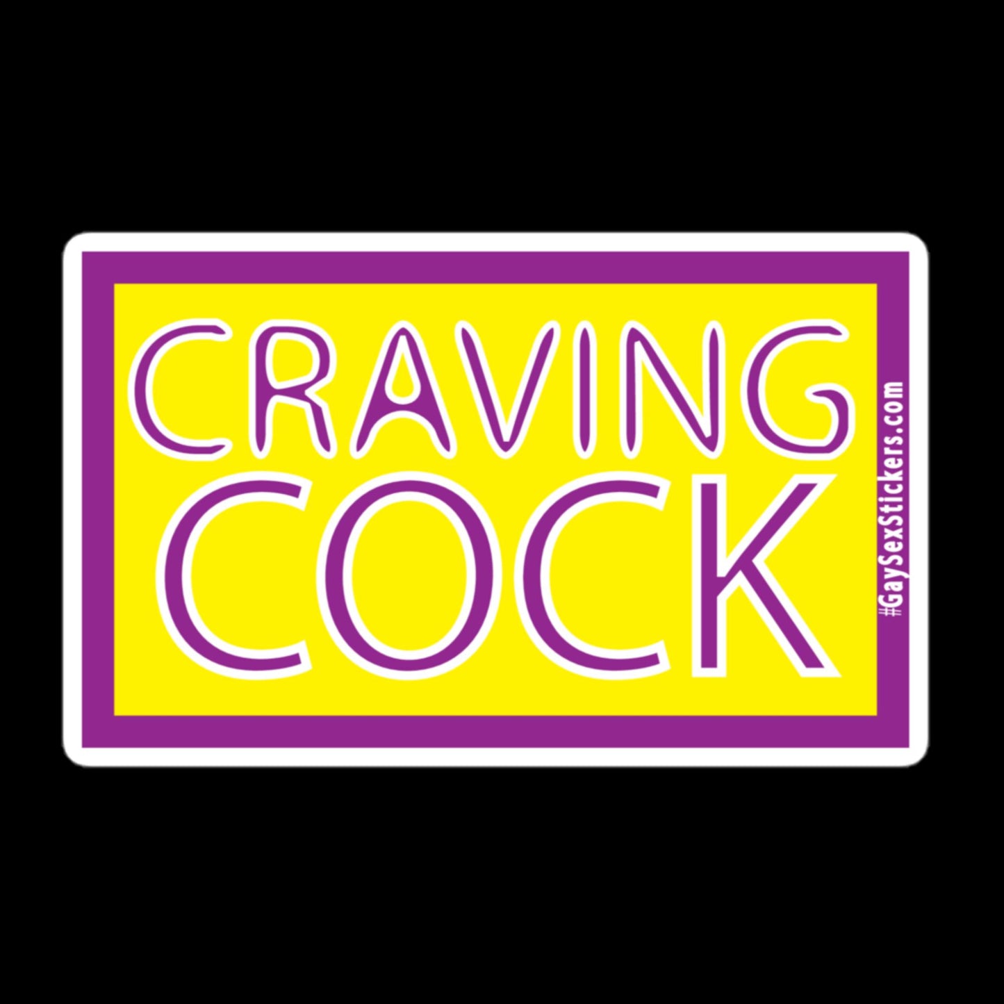 Craving Cock Sticker