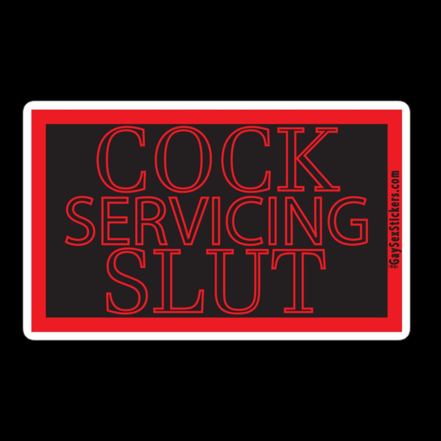 Cock Servicing Slut Sticker