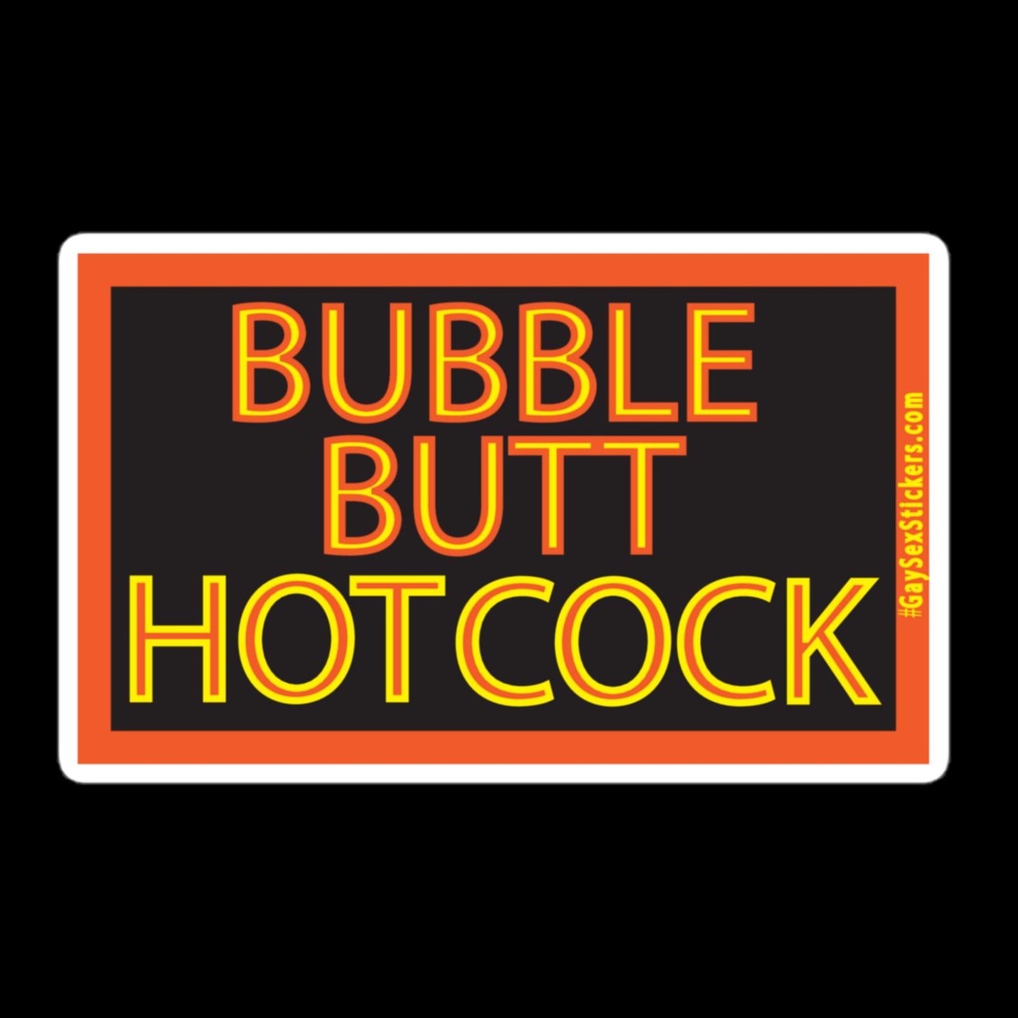 Bubble Butt Hot Cock Sticker