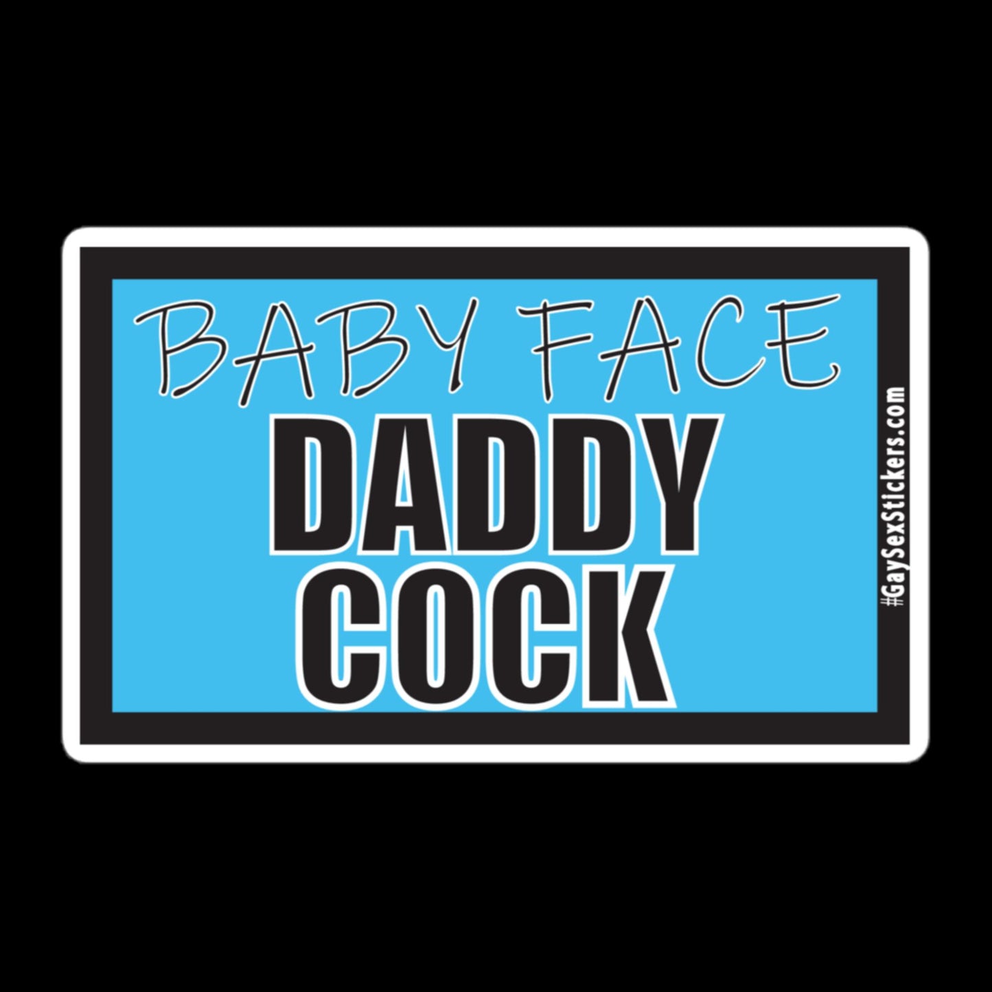 Baby Face Daddy Cock Sticker